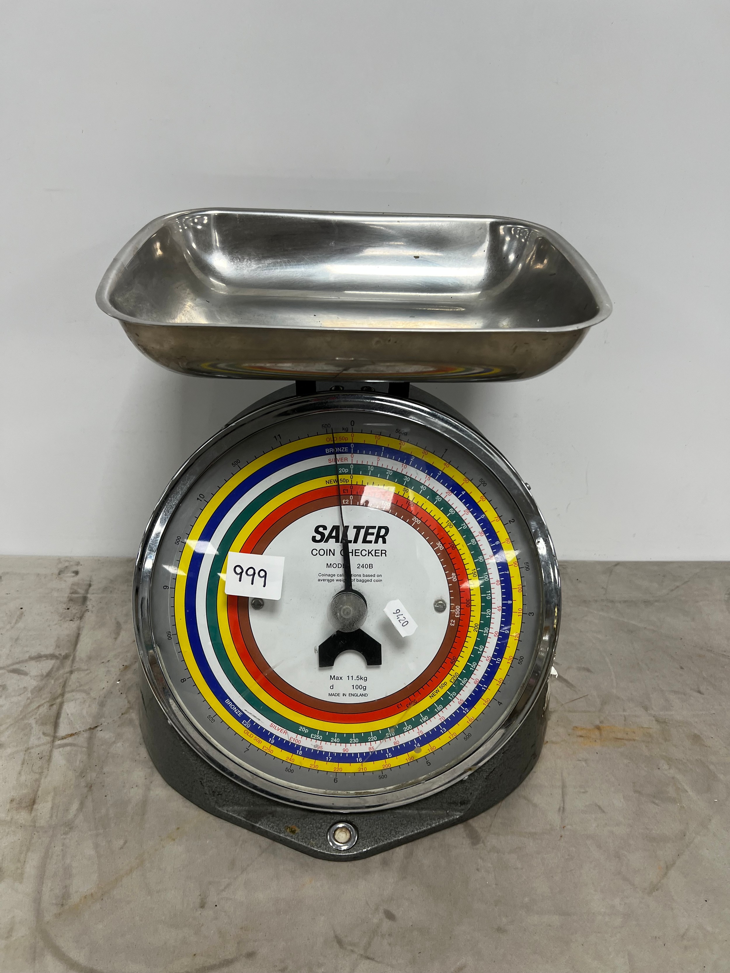 Large vintage salter scales