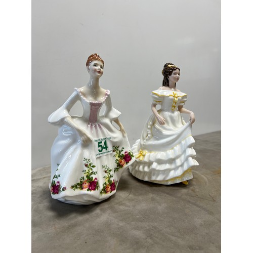 54 - 2 Royal doulton ladies