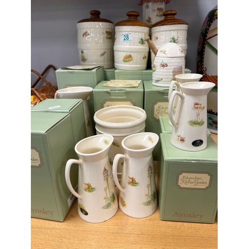 28 - Large collection of aynsley 'Edwardian kitchen garden pottery