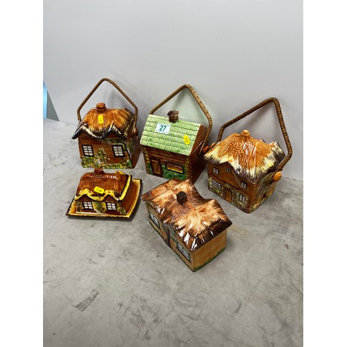 27 - 5 1940'S Price brothers cottage wares pieces