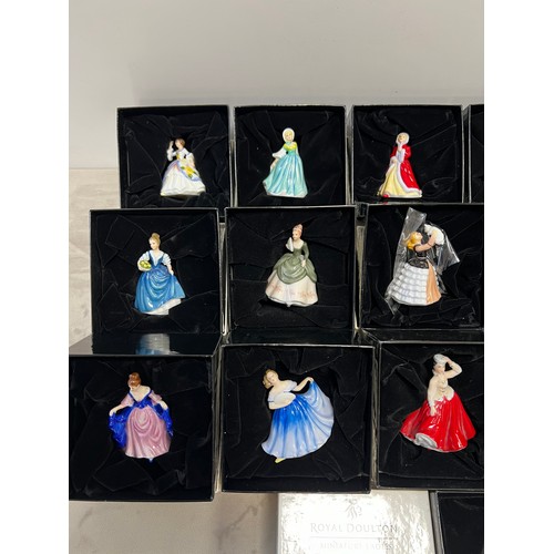 19 - 16 Royal doulton miniature ladies