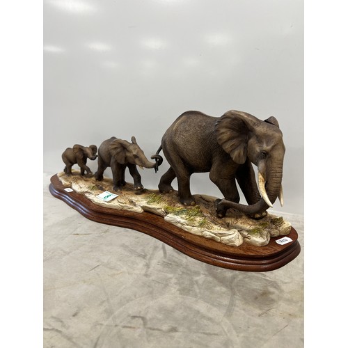 8 - Border fine arts 'follow my leader' elephant family