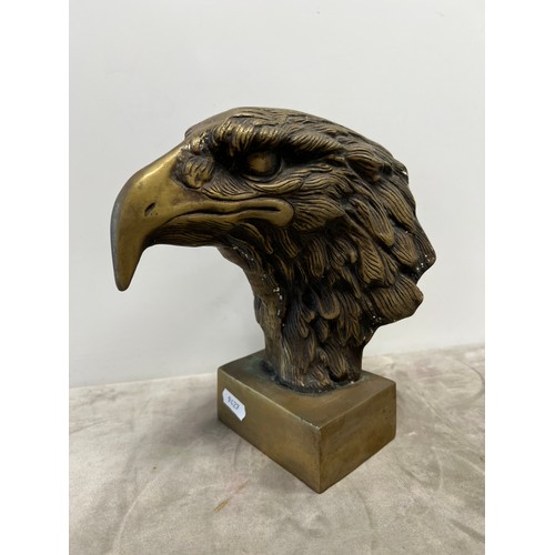 7 - Heavy brass eagles head very ornate
