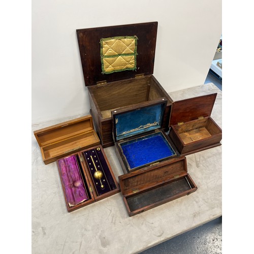 Collection of Victorian and later boxes