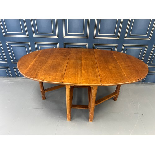 Robert Thompson apprentice Alan granger acorn man drop leaf table & 4 ...