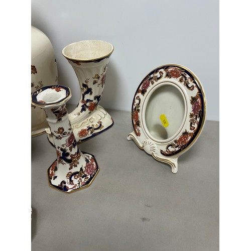 7 - Quantity of Mason’s blue Mandelay Pottery