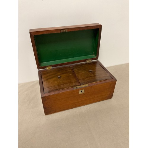 24 - Victorian wooden tea caddy