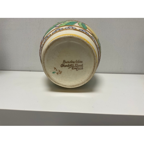 29 - Charlotte Rhead Art deco handpainted Vase approx 7.1/2’’ high