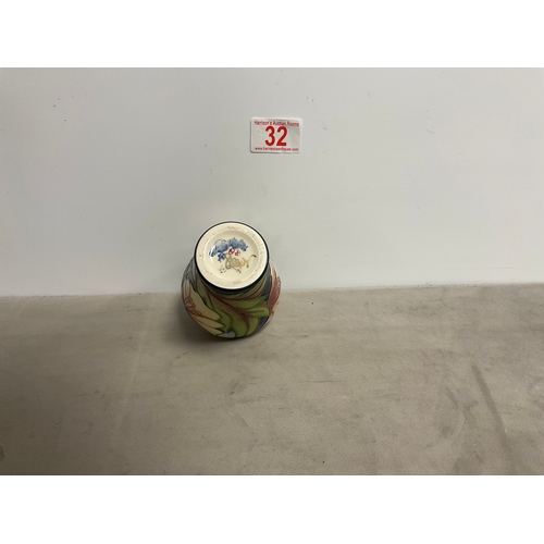 32 - Small Moorcroft Vase approx 4.1/2’’ high