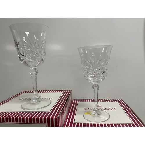 42 - 14 Royal Doulton glasses boxed