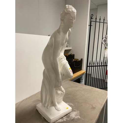 51 - Large White statue, reproduction of the famous Venus after the bath sculpture.approx 34’’ high