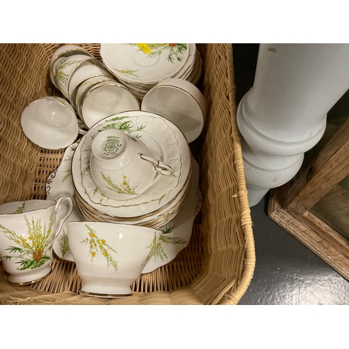 55 - Box of Royal Albert teaware  + Box of Royal Stafford teaware