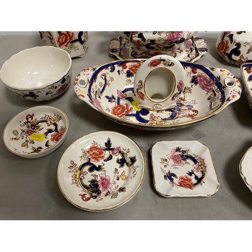 59 - Quantity Masons blue Mandalay pottery