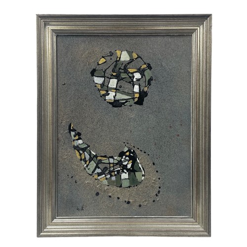 52 - Nadira Azzouz (Iraqi/British 1927-2020), 'Travel Into Space', 2009, acrylic on board, framed, signed... 