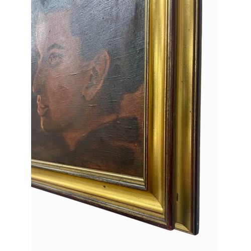 1 - Nadira Azzouz (Iraqi/British 1927-2020), 'Self Portrait', 1957, oil on canvas, framed, unsigned, ins... 