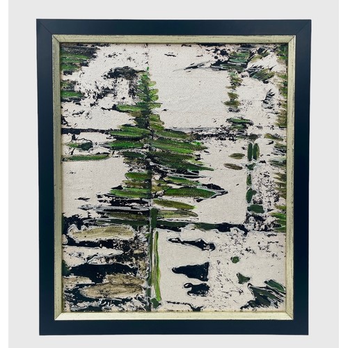 78 - Nadira Azzouz (Iraqi/British 1927-2020), 'Cedar Tree', 2008, mixed media on canvas, framed, signed i... 