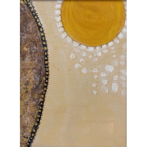 62 - Nadira Azzouz (Iraqi/British 1927-2020), 'My Sunshine', 2009, acrylic on canvas, framed, signed in A... 