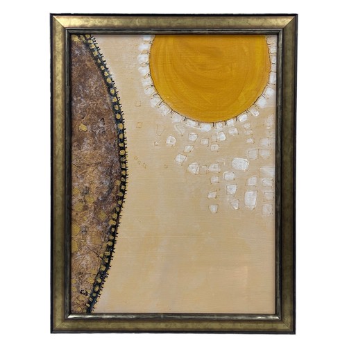 62 - Nadira Azzouz (Iraqi/British 1927-2020), 'My Sunshine', 2009, acrylic on canvas, framed, signed in A... 