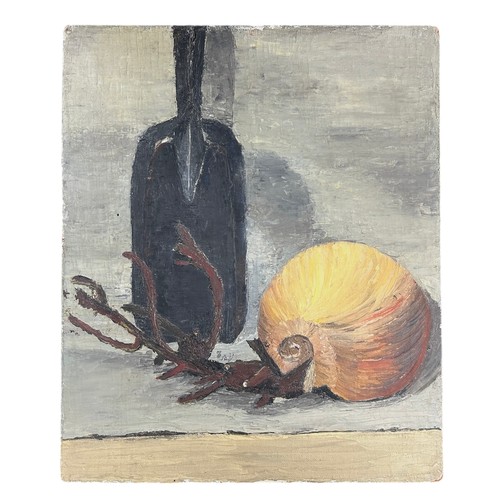 202 - Nadira Azzouz (Iraqi/British 1927-2020), two early still life paintings, comprising 'Still Life: Bot... 