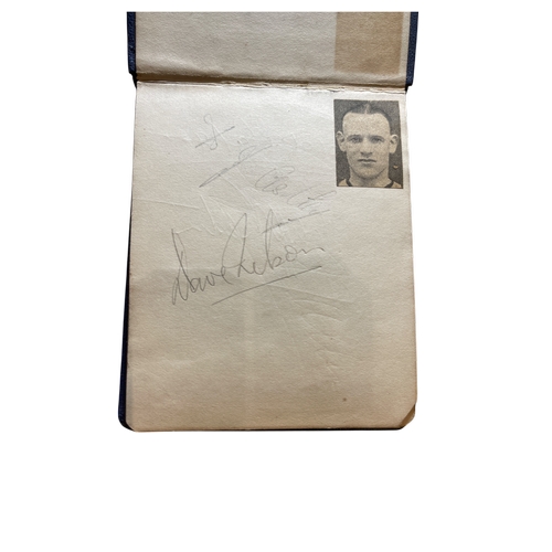 16 - A c1920s-1950s sporting autograph book featuring a collection of over 90 signatures, including boxer... 