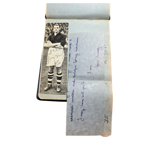 16 - A c1920s-1950s sporting autograph book featuring a collection of over 90 signatures, including boxer... 