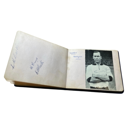 16 - A c1920s-1950s sporting autograph book featuring a collection of over 90 signatures, including boxer... 