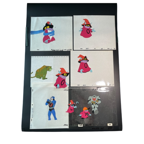 22 - Six original Filmation 'He-Man & Masters Of The Universe' Motu art animation cels screen used, f... 