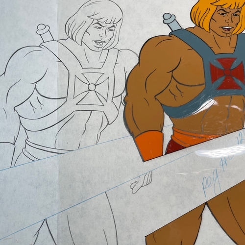 26 - Six original 1980s Filmation 'He-Man Masters Of The Universe' Motu art animation cels screen used, f... 