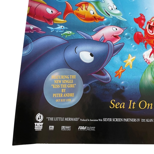 28 - A Walt Disney 'The Little Mermaid' 1997 re-release uk quad film / movie poster, 30x40