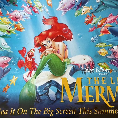 28 - A Walt Disney 'The Little Mermaid' 1997 re-release uk quad film / movie poster, 30x40