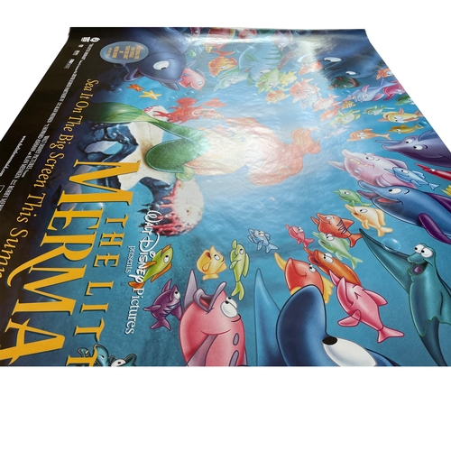 28 - A Walt Disney 'The Little Mermaid' 1997 re-release uk quad film / movie poster, 30x40