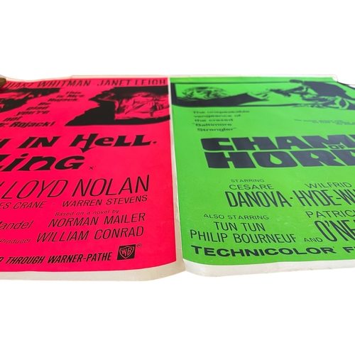 33 - A 1966 UK double bill 'See You In Hell Darling' & 'Chamber Of Horrors' quad movie / film poster,... 