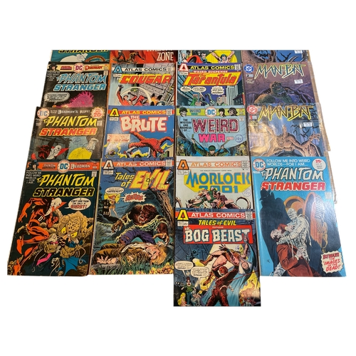 37 - A collection of 25 vintage mainly DC & Atlas Horror superhero comic books featuring mixed titles... 