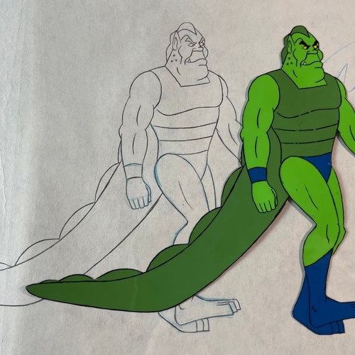 48 - Six original 1980s Filmation 'He-Man Masters Of The Universe' Motu Art animation TV cartoon  cels sc... 