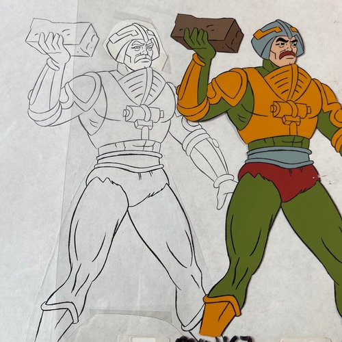 50 - Six original 1980s Filmation 'He-Man Masters Of The Universe' Motu Art animation tv cartoon cels scr... 