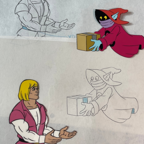 50 - Six original 1980s Filmation 'He-Man Masters Of The Universe' Motu Art animation tv cartoon cels scr... 