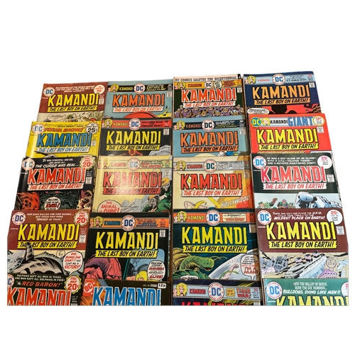 51 - A collection of 25 vintage 'Kamandi The Last Boy On Earth' DC superhero comic books Jack Kirby art, ... 