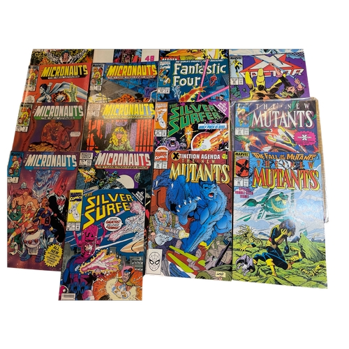 53 - A collection of 25 vintage (mainly) Marvel superhero bomic books featuring mixed titles including 'X... 