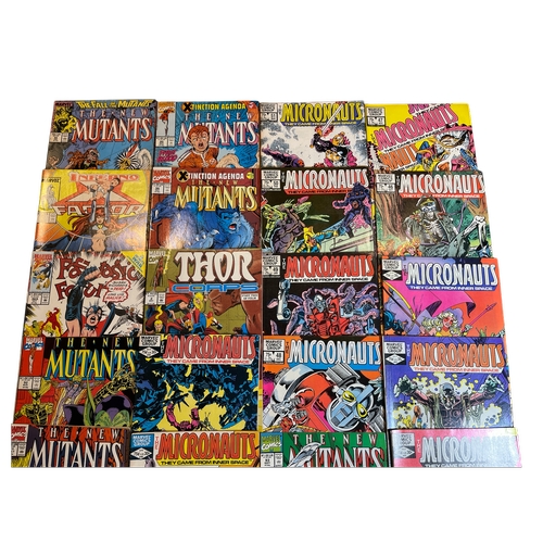 54 - 25 vintage (mainly) Marvel superhero comic books, featuring mixed titles including 'Micronauts', 'Xm... 