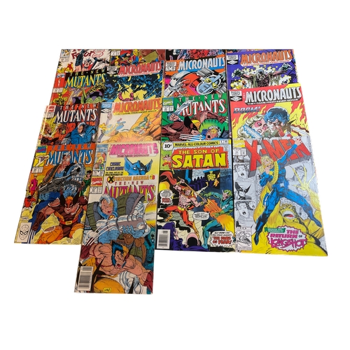 54 - 25 vintage (mainly) Marvel superhero comic books, featuring mixed titles including 'Micronauts', 'Xm... 