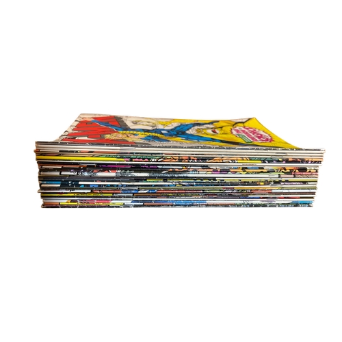 54 - 25 vintage (mainly) Marvel superhero comic books, featuring mixed titles including 'Micronauts', 'Xm... 