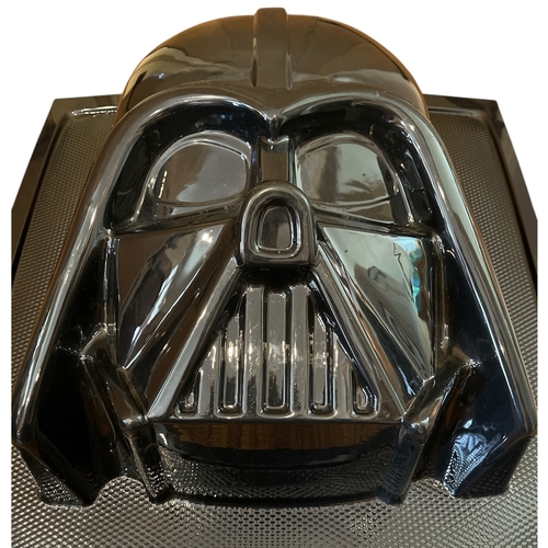 61 - A large original 1980's Star Wars toy store advertising 'Darth Vader' vac-form plastic head / mask /... 