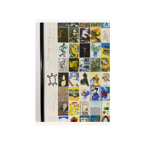 101 - An original 1985 'Visual Aid For Band Aid' by 104 artists and signatures, including David Hockney an... 