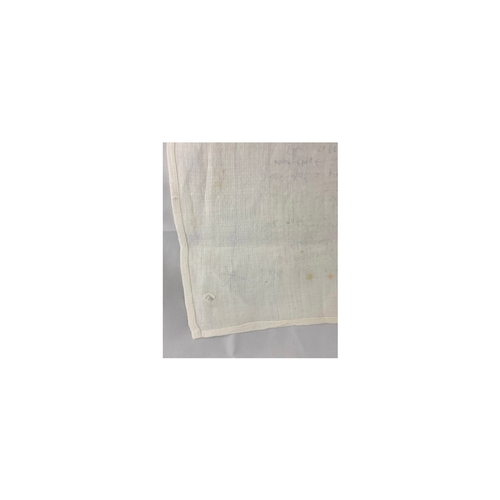 102 - A Lionel Bart napkin with handwritten lyrics to Cliff Richard's 'Living Doll', presented to artist B... 