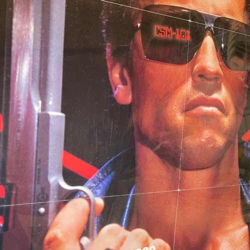 104 - An original 1985 'The Terminator' one sheet film poster, 1st release,  featuring Arnold Schwarzenegg... 