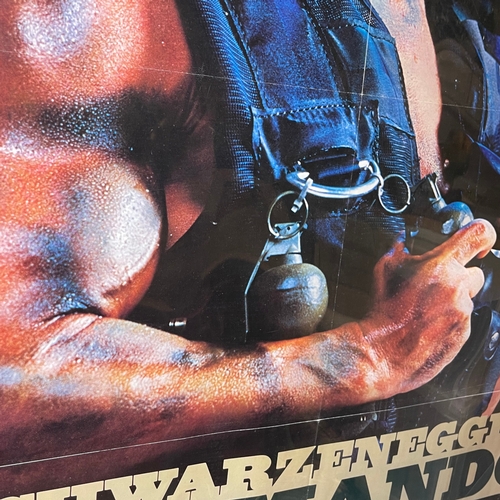 105 - An original 1975 'Commando' Arnold Schwarzenegger One sheet movie / film poster 27x41