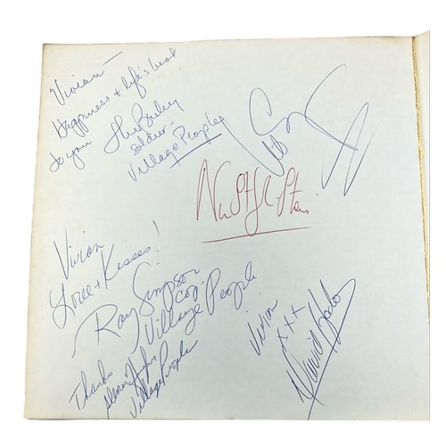 99 - A signed Freddie Mercury / Elton John / Billy Connolly Errol Brown / Village People  (plus other aut... 