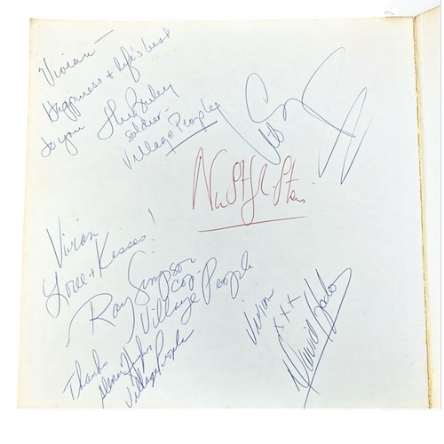 99 - A signed Freddie Mercury / Elton John / Billy Connolly Errol Brown / Village People  (plus other aut... 