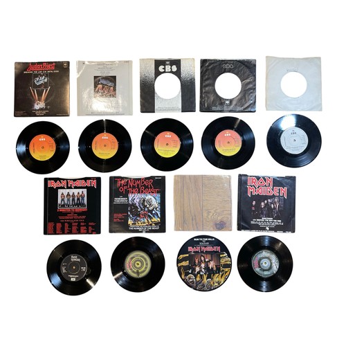 75 - A quantity of original release rock/metal 7