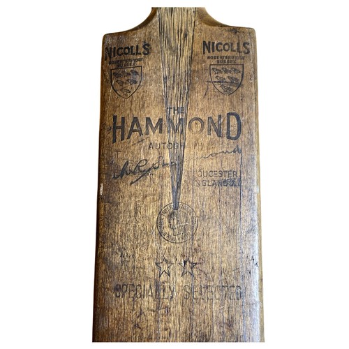 81 - A Reginald 'Wally' Hammond autograph series cricket bat by Graham Nicholls Ltd, Robertsbridge Sussex... 